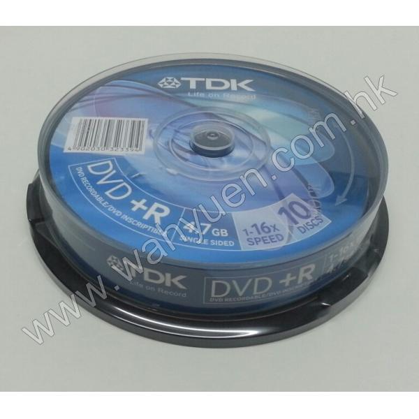DVD+R光碟 TDK 4.7GB 10隻庄