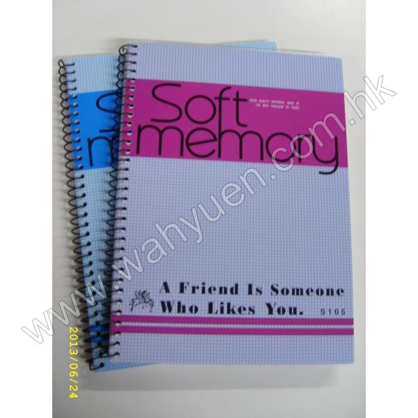 Soft Menory S105 A5 6"x8" 線圈簿